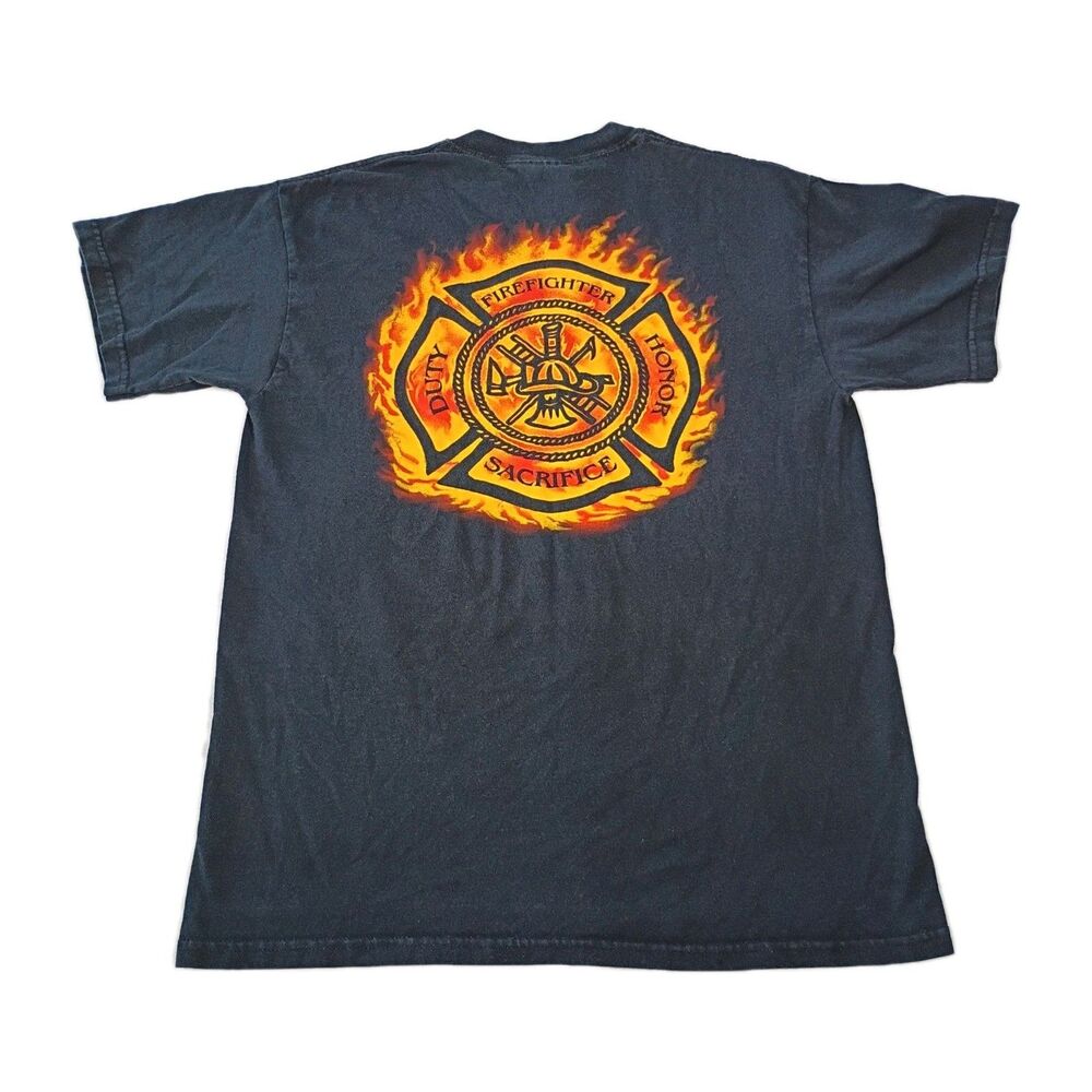 Indianapolis Metro Fire Department T Shirt Men's M 100% Cotton Firefighter IFD
